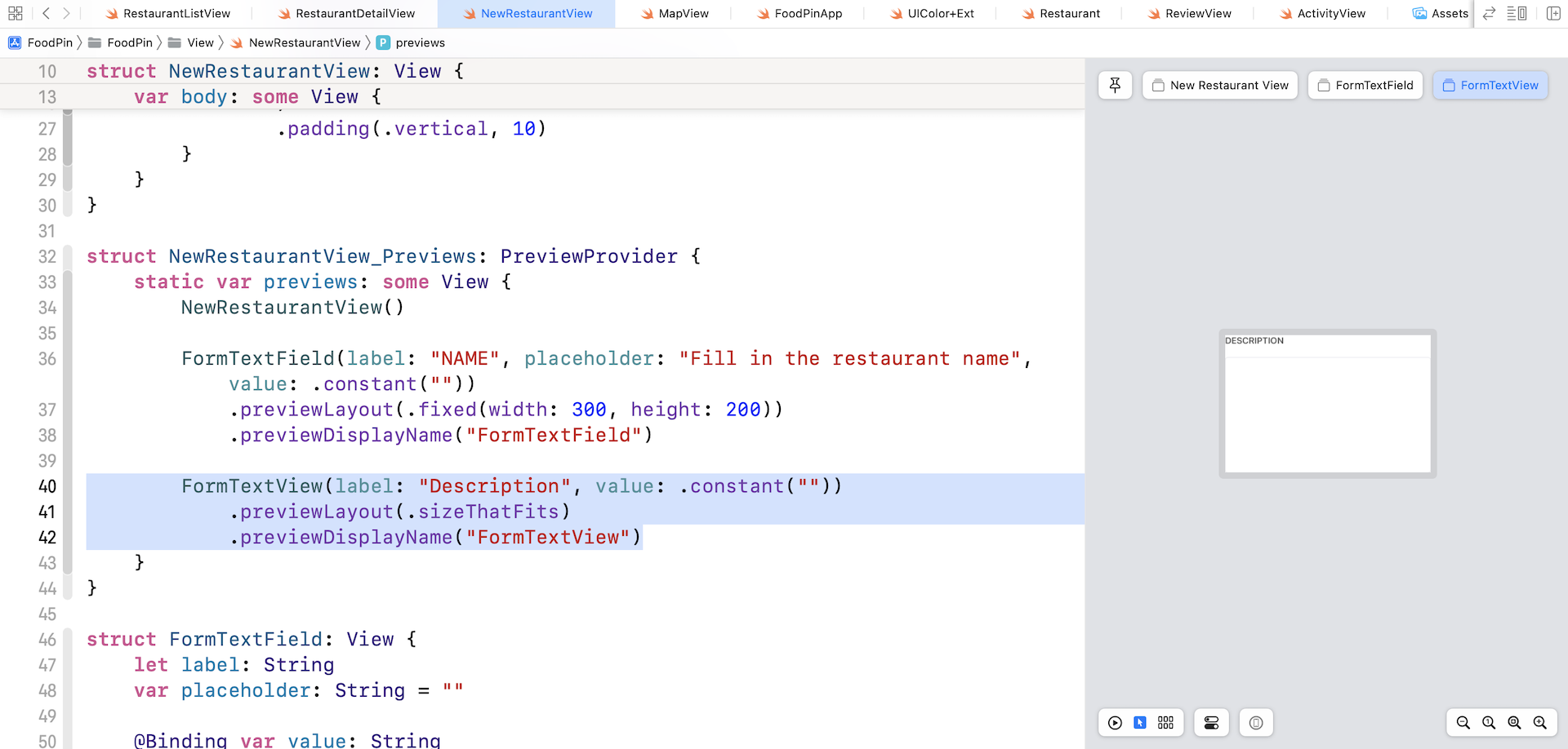 Figure 17-6. Previewing the text view