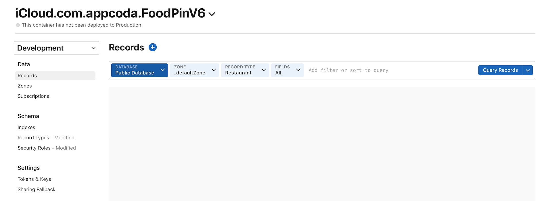 Figure 23-11. Choose the public database