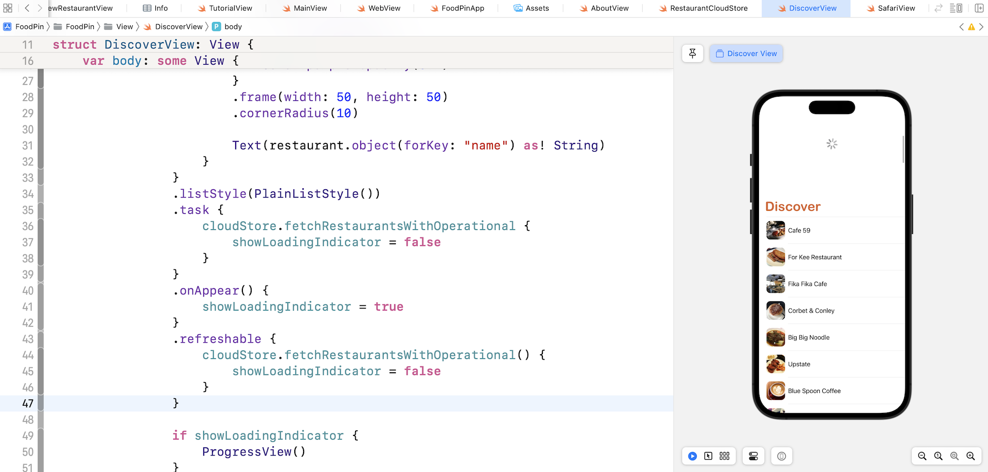 Figure 23-20. Pull to refresh