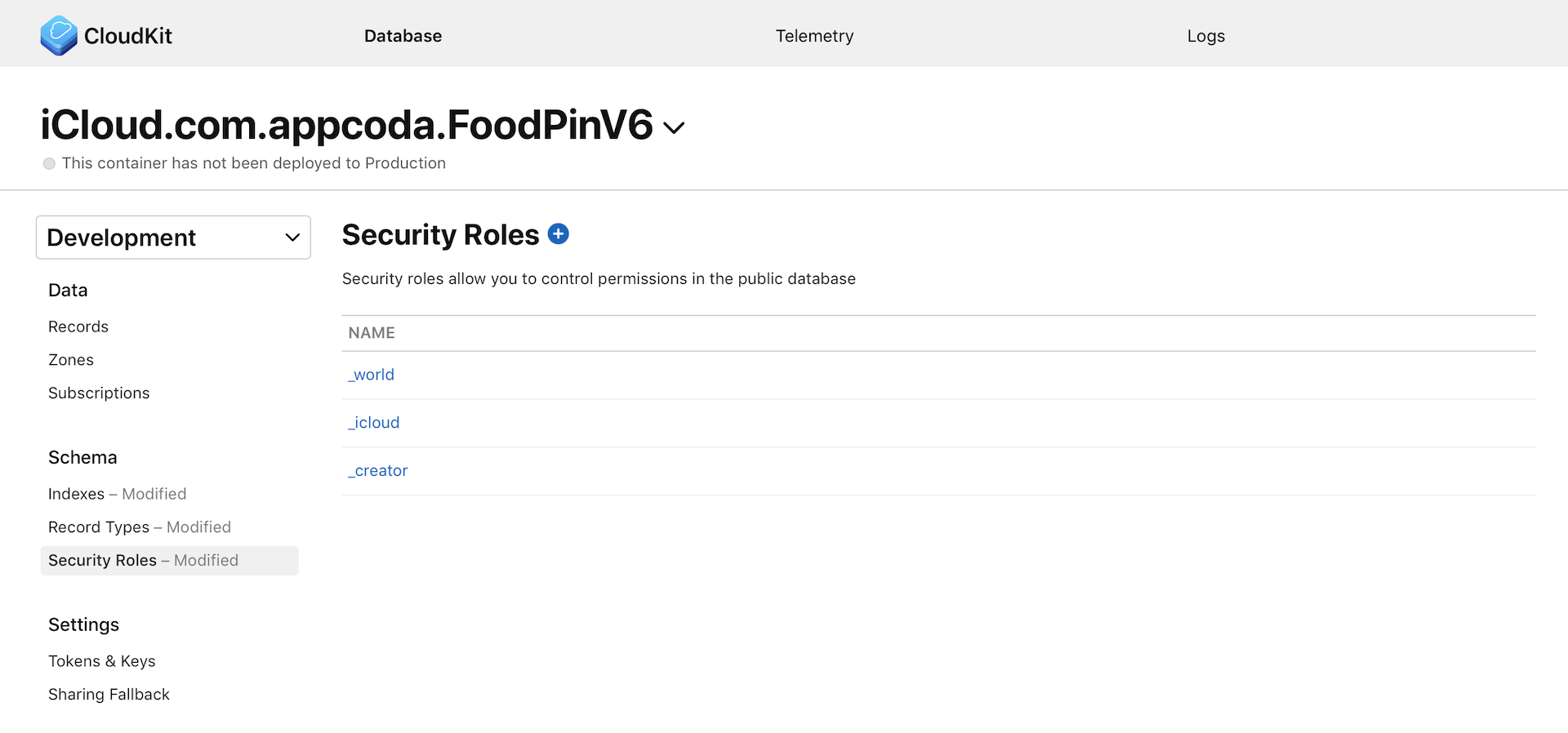 Figure 23-21. Setting the Security Roles