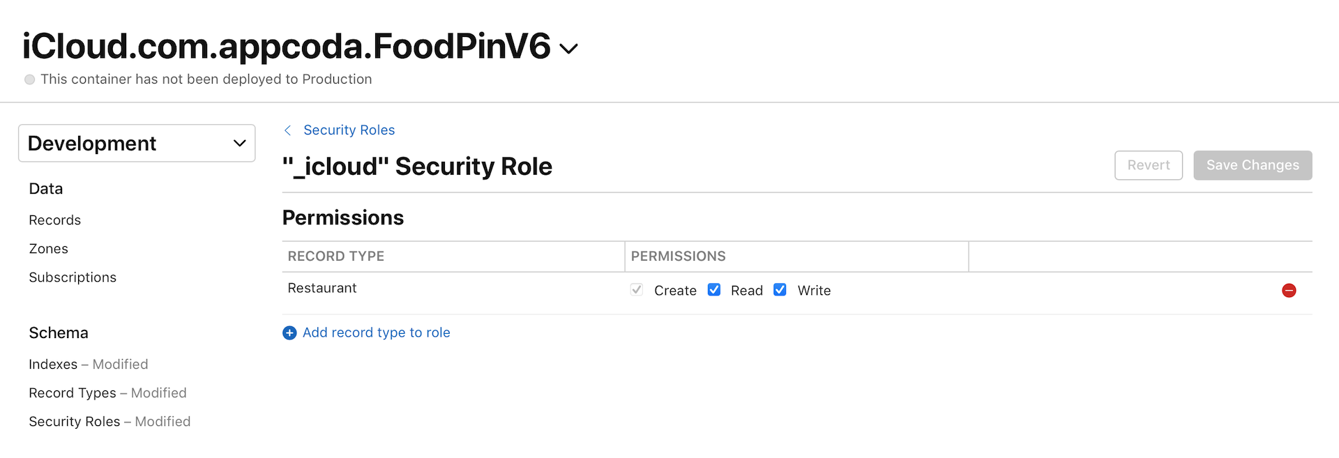 Figure 23-22. Setting the permission of the Authenticated roles