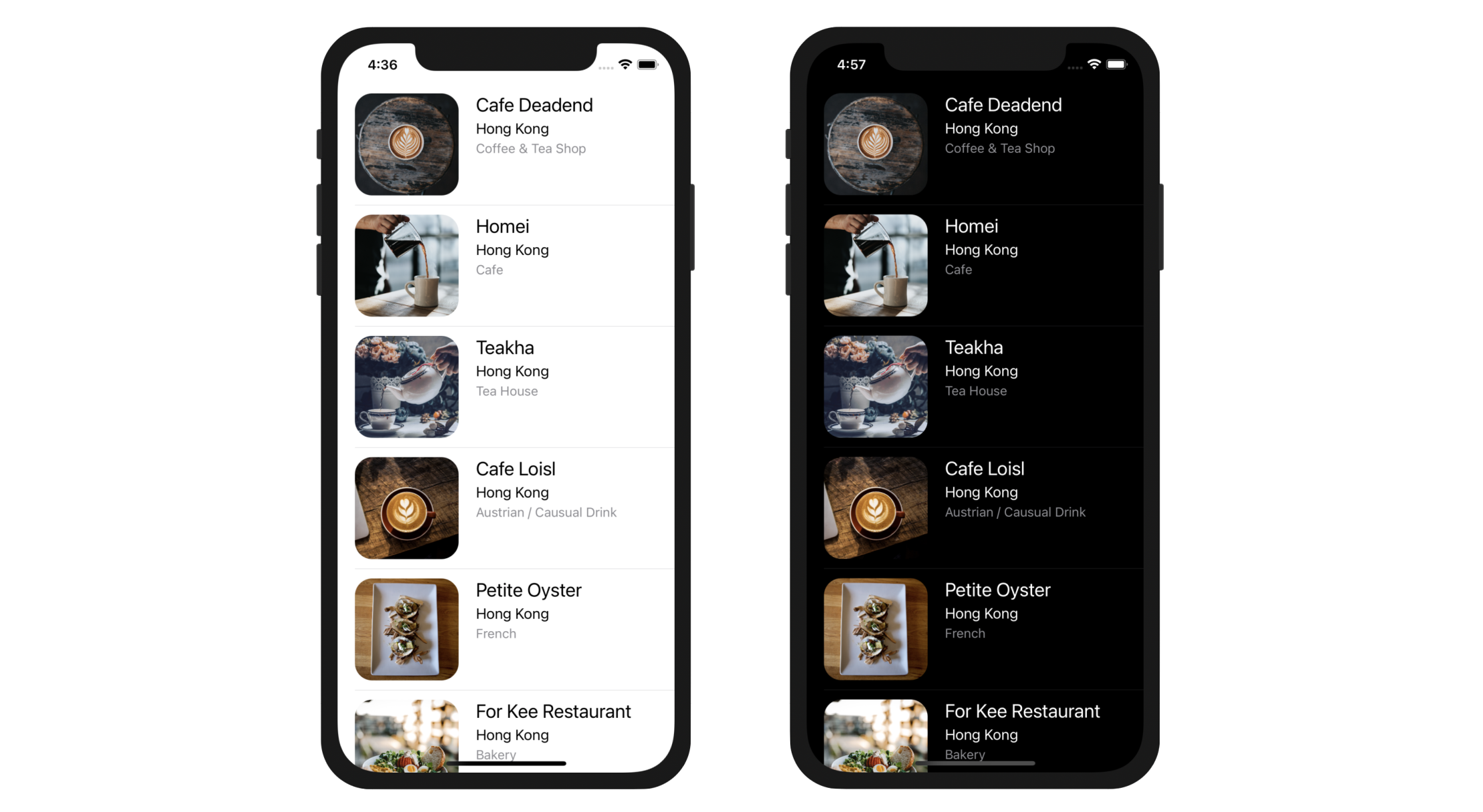 Figure 7-9. Displaying different restaurant images