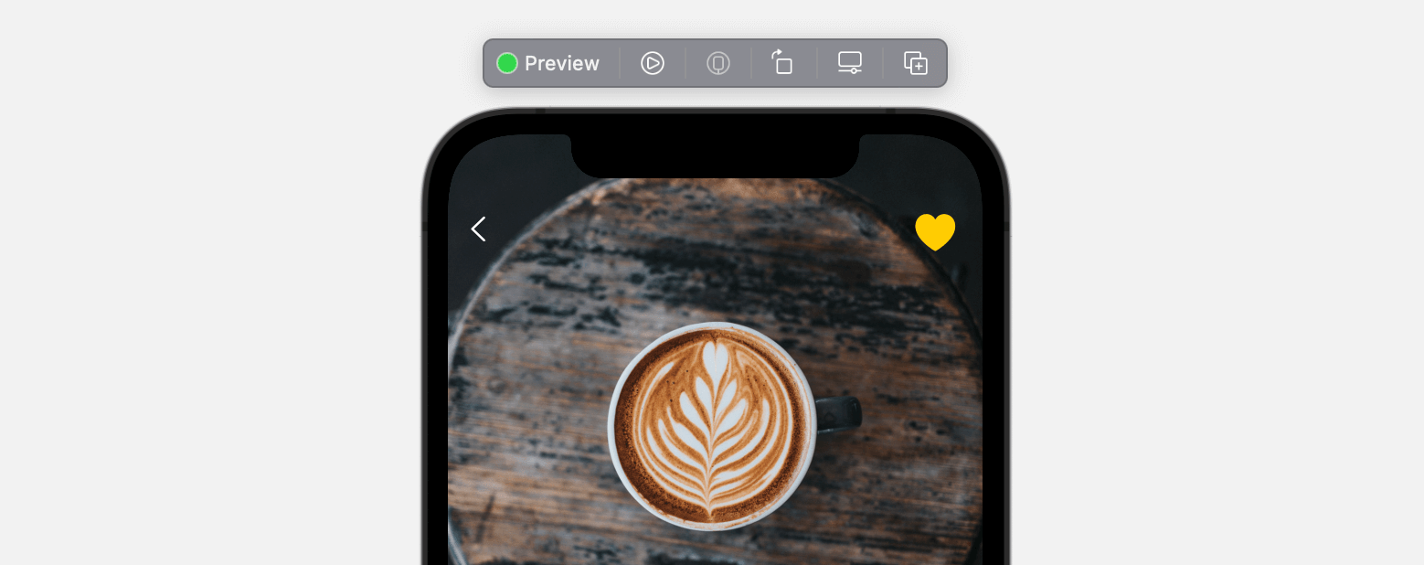 Figure 12-17. Display a yellow heart image when the restaurant is marked as favorite
