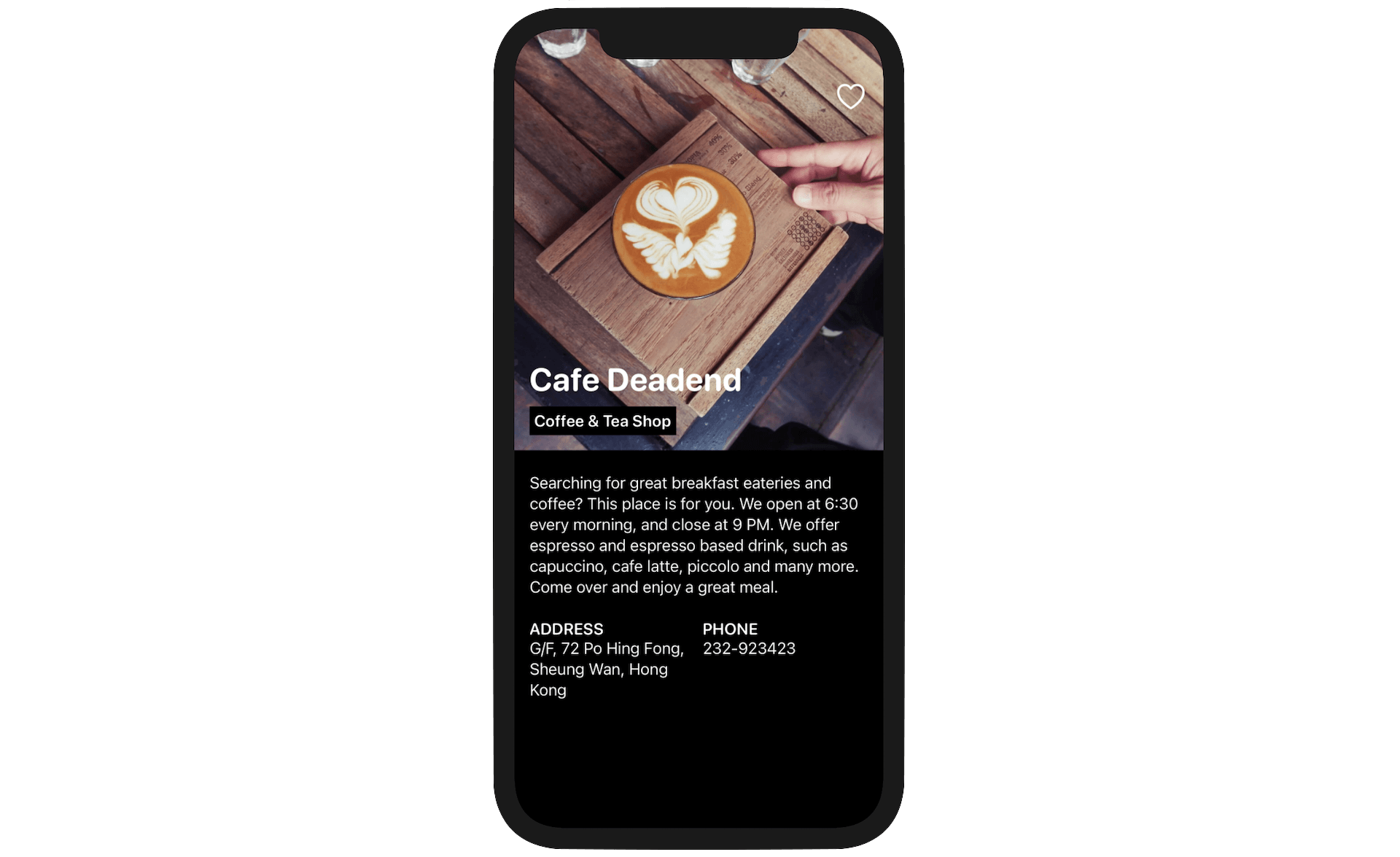Figure 12-7. The detail view with improved UI