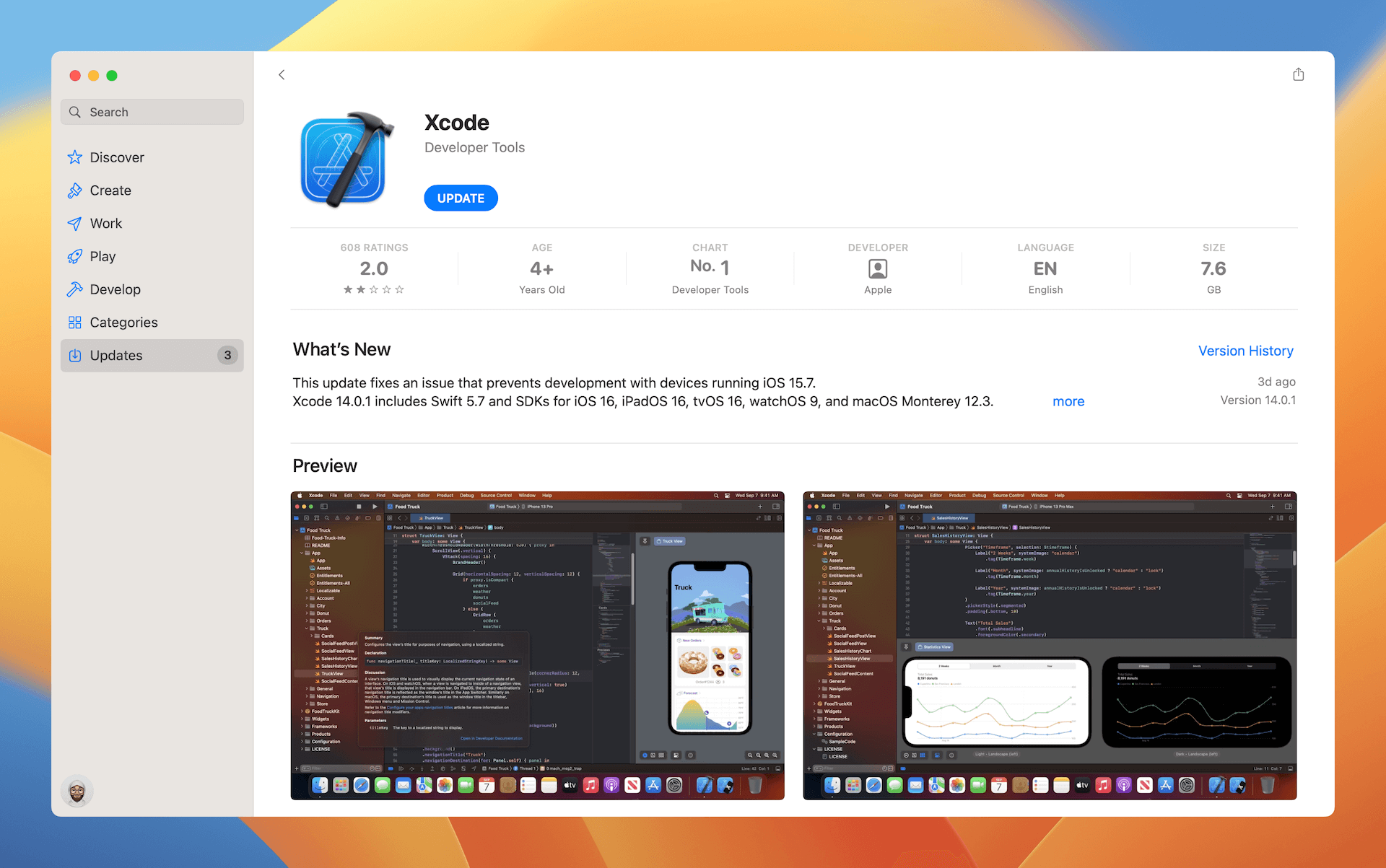 Figure 1-2. Download Xcode on App Store