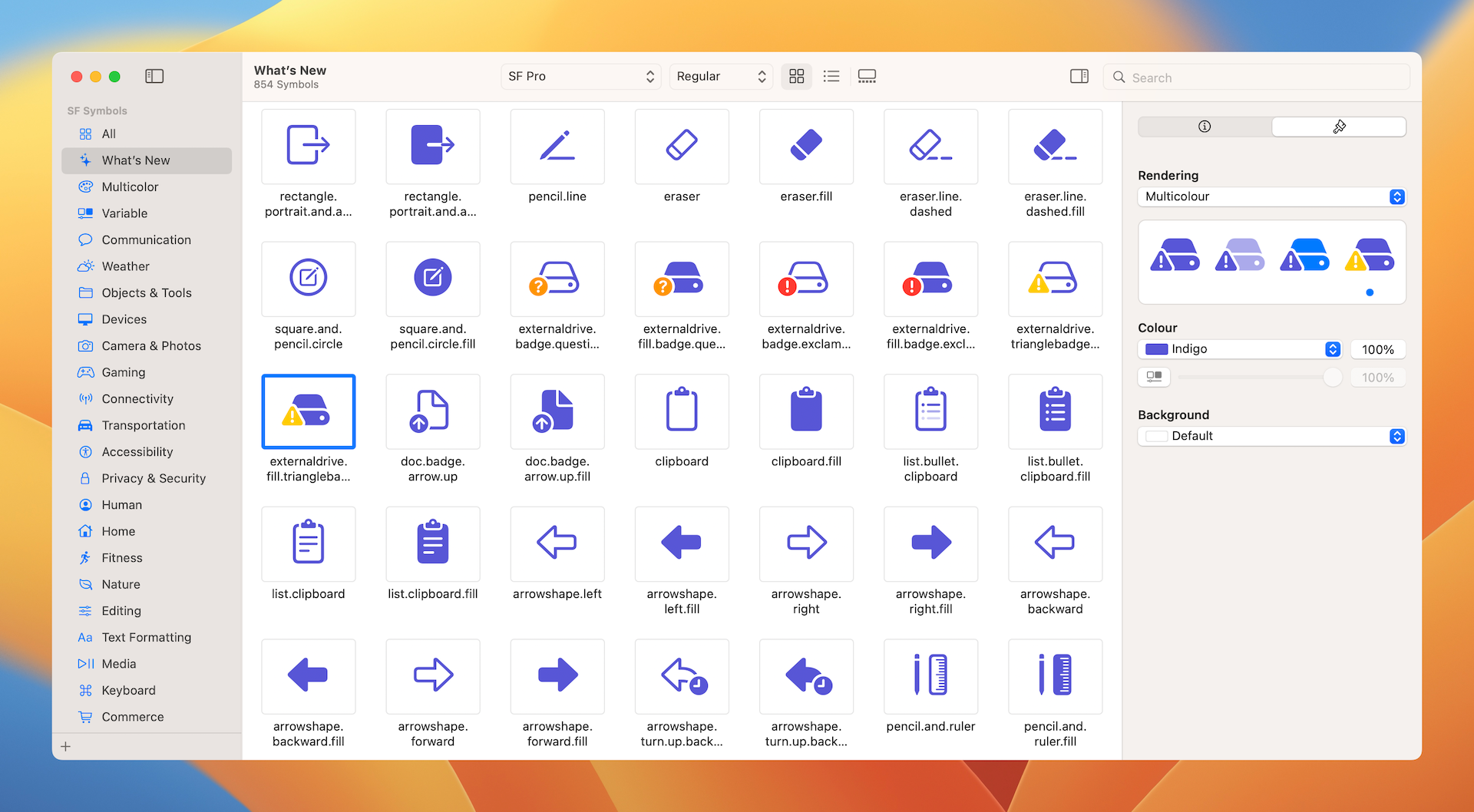 Figure 10-6. SF Symbols App