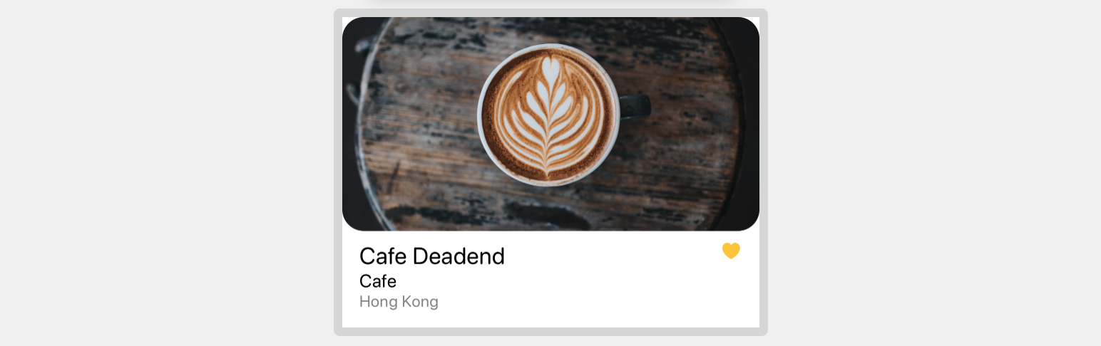 Figure 8-15. Adding the heart icon to FullImageRow