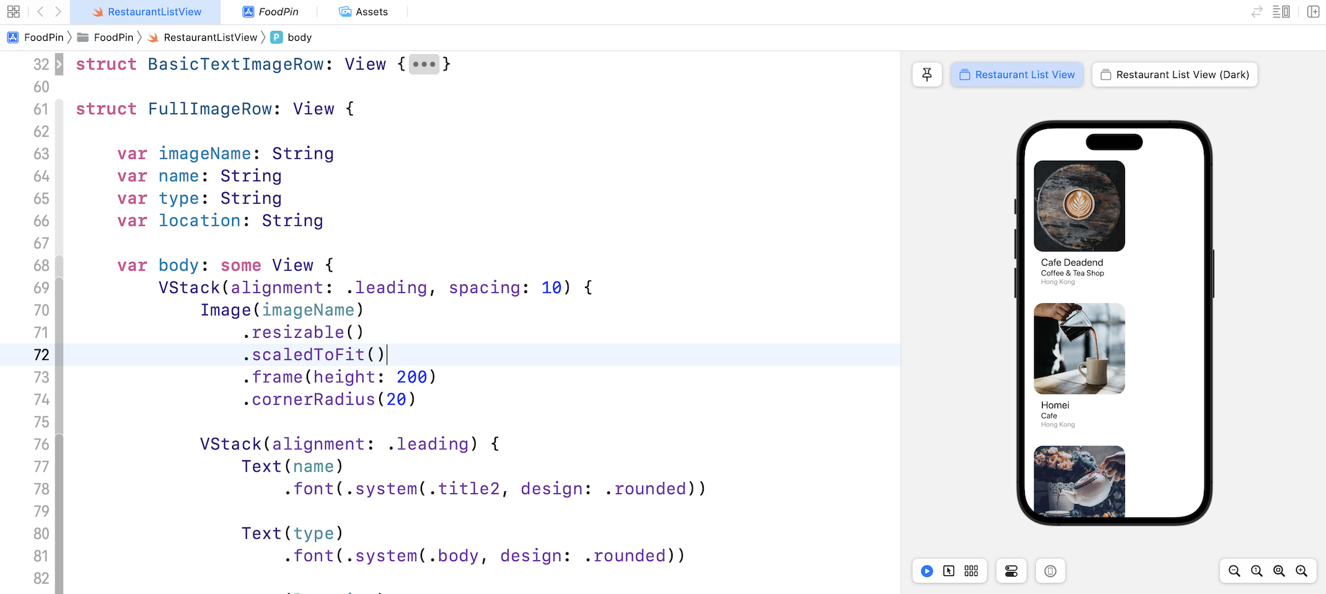 Figure 8-6. Using the scaledToFit modifier
