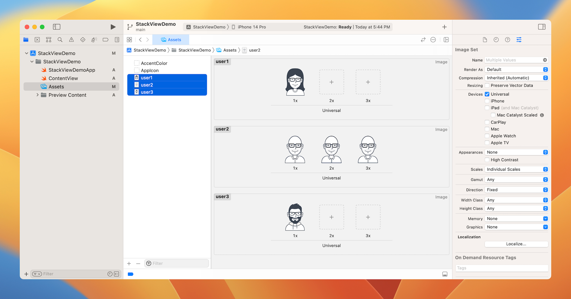 Figure 4-5. Images are automatically organized