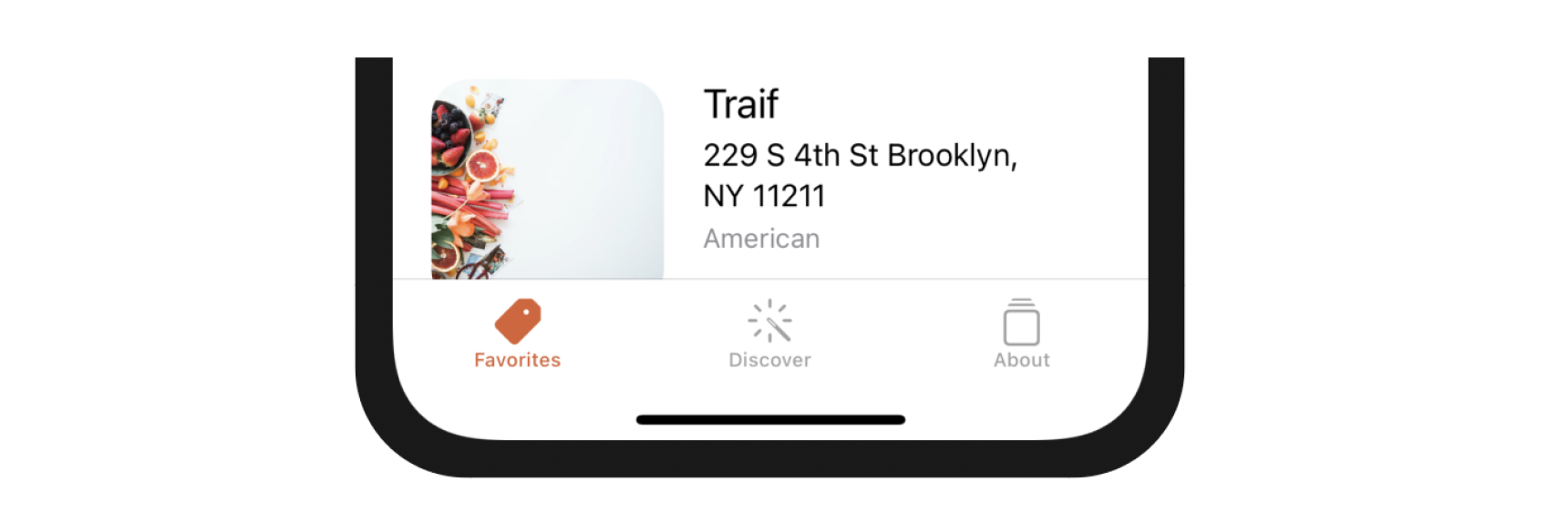 Figure 21-1. Adding a tab bar for the FoodPin app