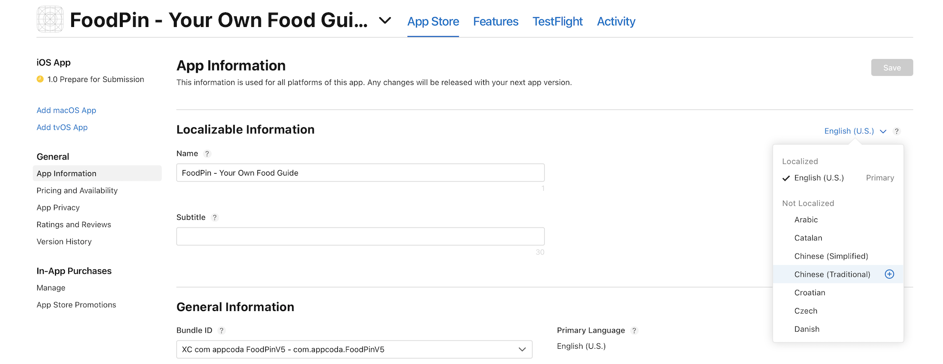 Figure 26-3. The App Information