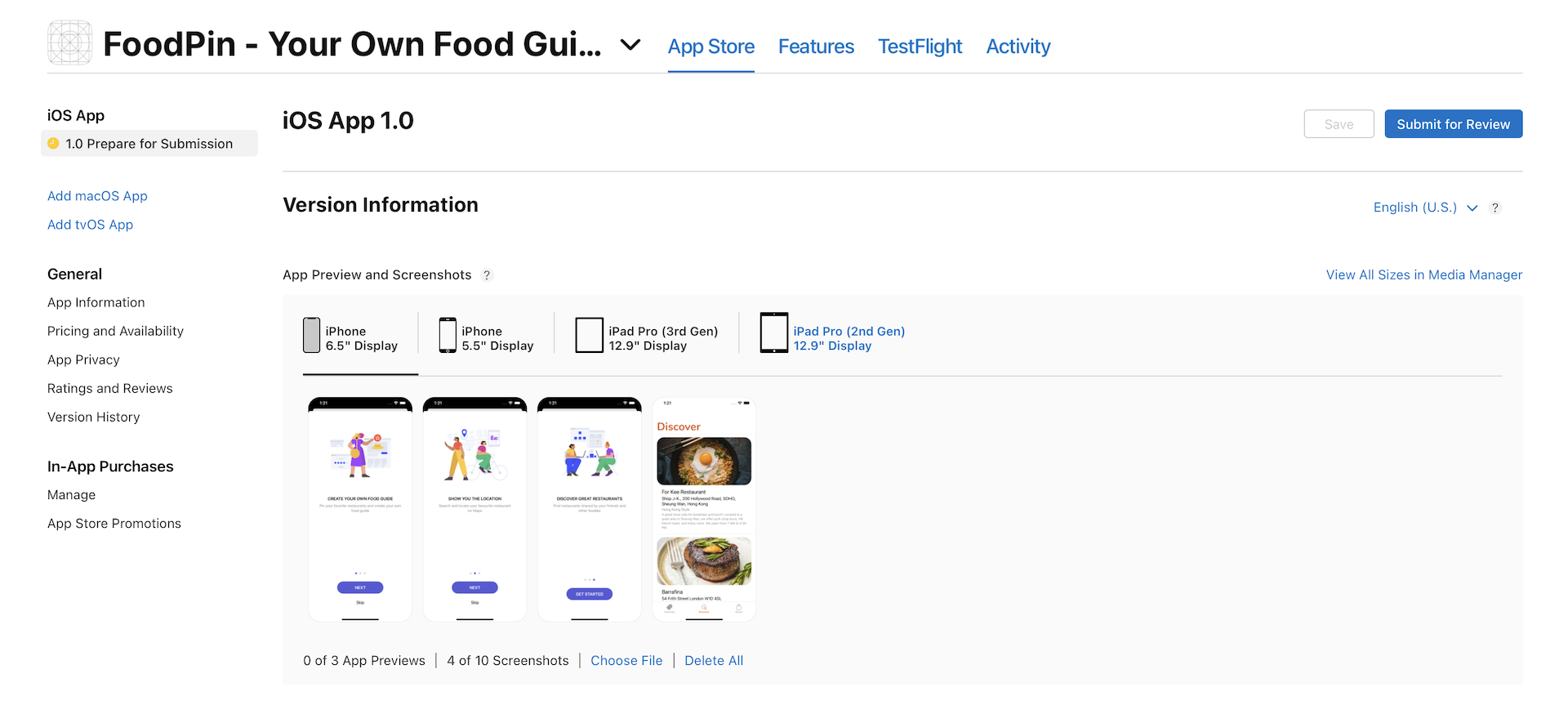 Figure 26-4. Prepare the app screenshots