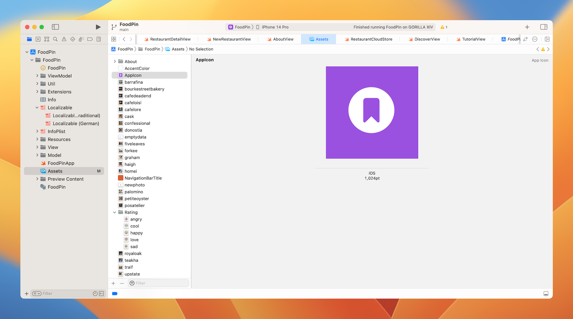 ￼Figure 26-9. A sample app icon